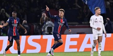 Desire Doué (14) et Ousmane Dembélé (10)