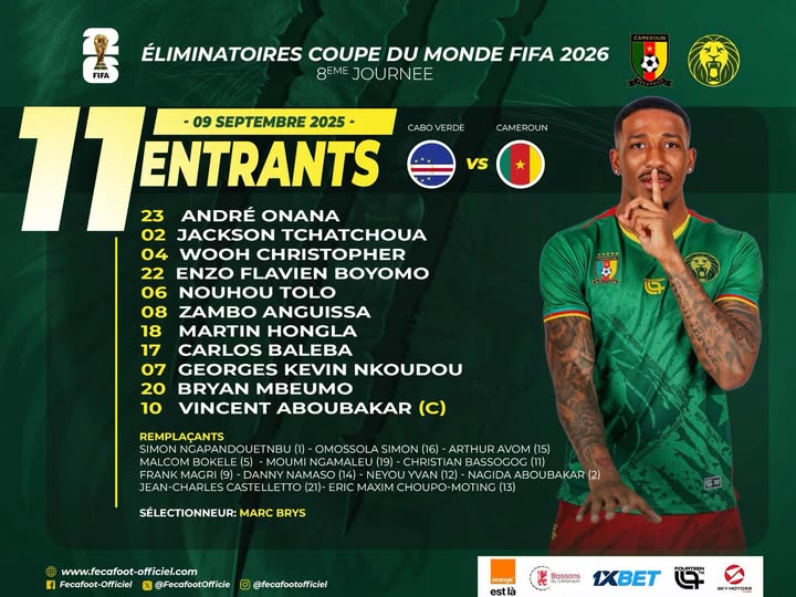 XI de départ